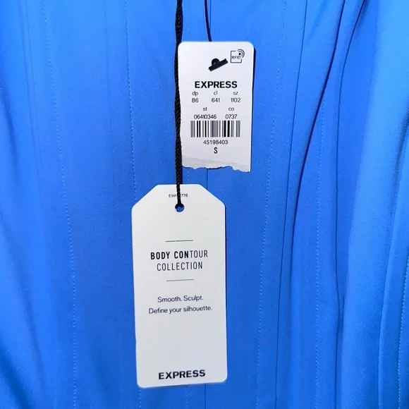 NWT Express blue body contour corset tank top size small - Picture 5 of 5